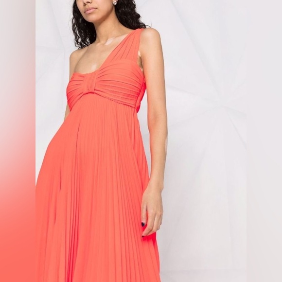 A.L.C one-shoulder plisse dress size 0 - Picture 6 of 16